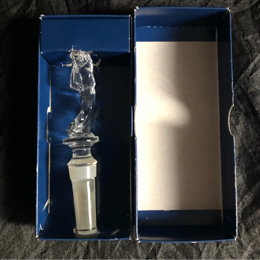 Vintage Mikasa Crystal Bottle Stopper - Bogey Golfer - Picture 7 of 15